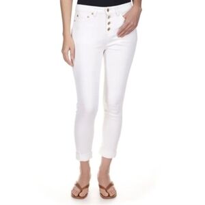 Michael Kors white Salem skinny high rise cropped Jeans size 2 NWT